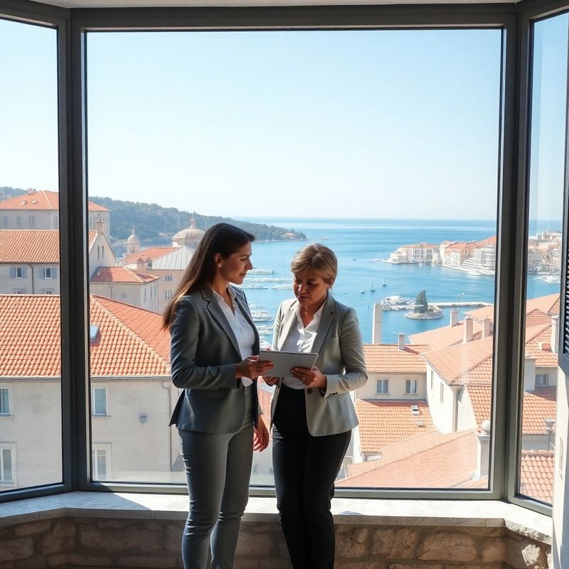 Konzultanti razgovaraju uz pogled na splitsku obalu