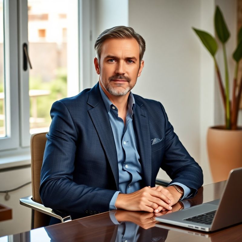 Portret senior konzultanta u uredu